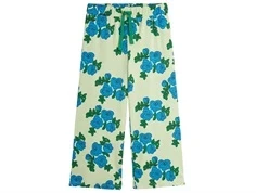 Mini Rodini bukser grøn med blå roser